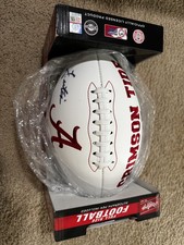 John Metchie Signed Alabama Crimson Tide Full Size Football Fanatics Auto Autogr