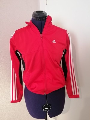Adidas Damen Trainingsjacke Rot Schwarz Weiss Sportjacke Gr. 38 TOP