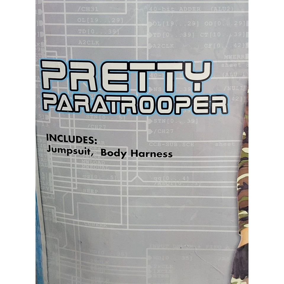 Disfraz de paracaidista Spirit Halloween talla grande mono cuerpo Foto 2 de 4