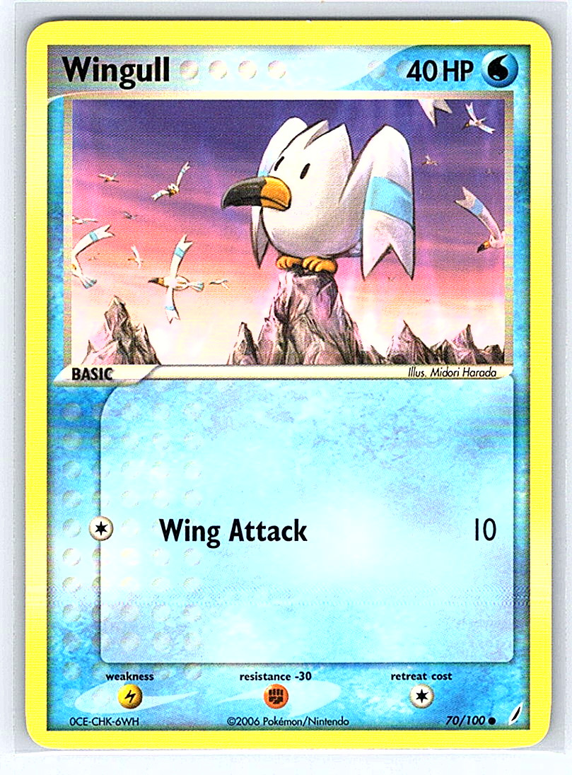 Wingull 70/100 Crystal Guardians MP Pokemon Card