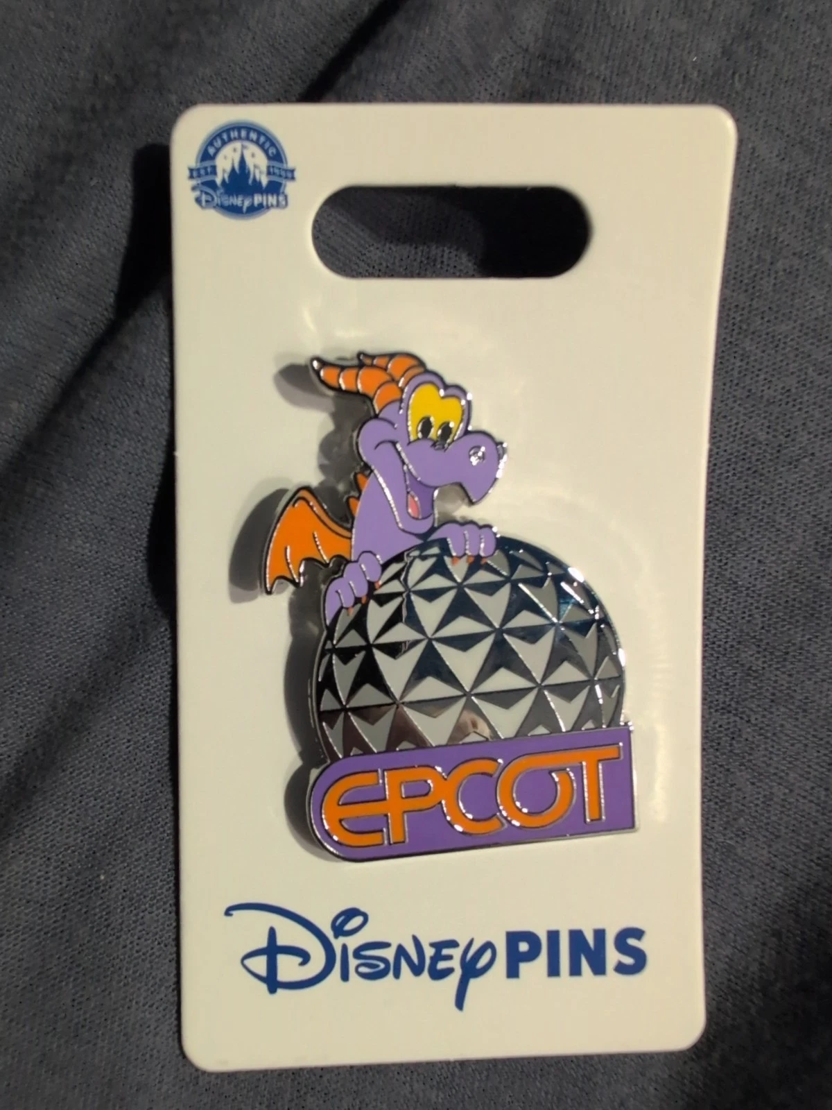 Disney Figment Epcot Spaceship Earth 2024 Pin Purple New On Card!!!