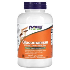 Now Foods Glucomannan 575 mg 180 Capsules GMP Quality Assured