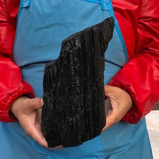 9.43LB Large Natural Black Tourmaline stone Rough Rock Specimen Healing