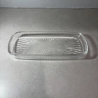 Anchor Hocking Vintage Clear Glass Starburst Butter Dish