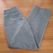 Kasper Pants Women Gray Polyester Straight Leg Slacks Dressy Sz 6