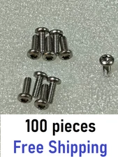 2-56 Machine Screws, TORX Pan Head, USA Stainless Steel 1/4 inch (.250) Qty 100