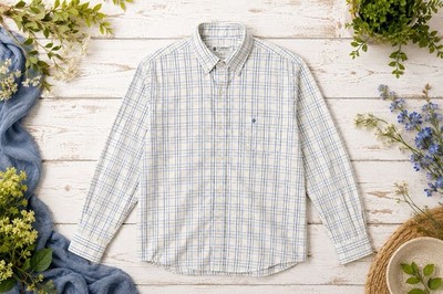 Coolibar Shirt Mens  Plaid Performance Button Down UPF 50+ Long Sleeve XL