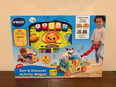 VTech Sort & Discover Activity Wagon Pull & Go Sit & Play 12-36 Months