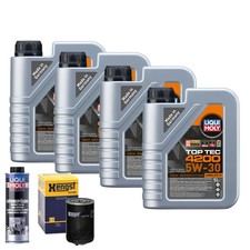 Motoröl 5W30 LIQUI MOLY Top Tec4200 4L+HENGST Ölfilter +Spülung