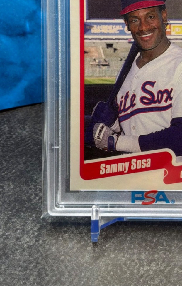 1990 Fleer SAMMY SOSA ard (#300) PSA 7 Graded NM Yankees - view 5