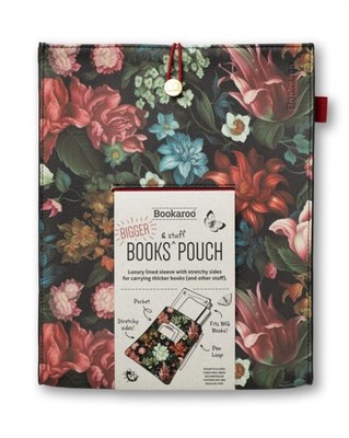 Bookaroo Books  Stuff Pouch  Dark Floral 5035393214036