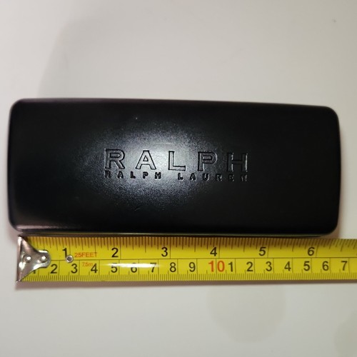 Ralph Lauren Black Hard Eyeglass Hard Case Felt Lining for Glasses Sunglasses