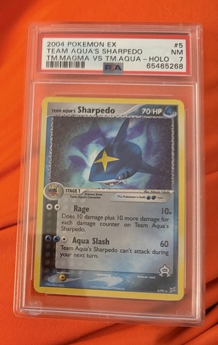 Team Aqua's Sharpedo graded PSA 7 for sale on eBay