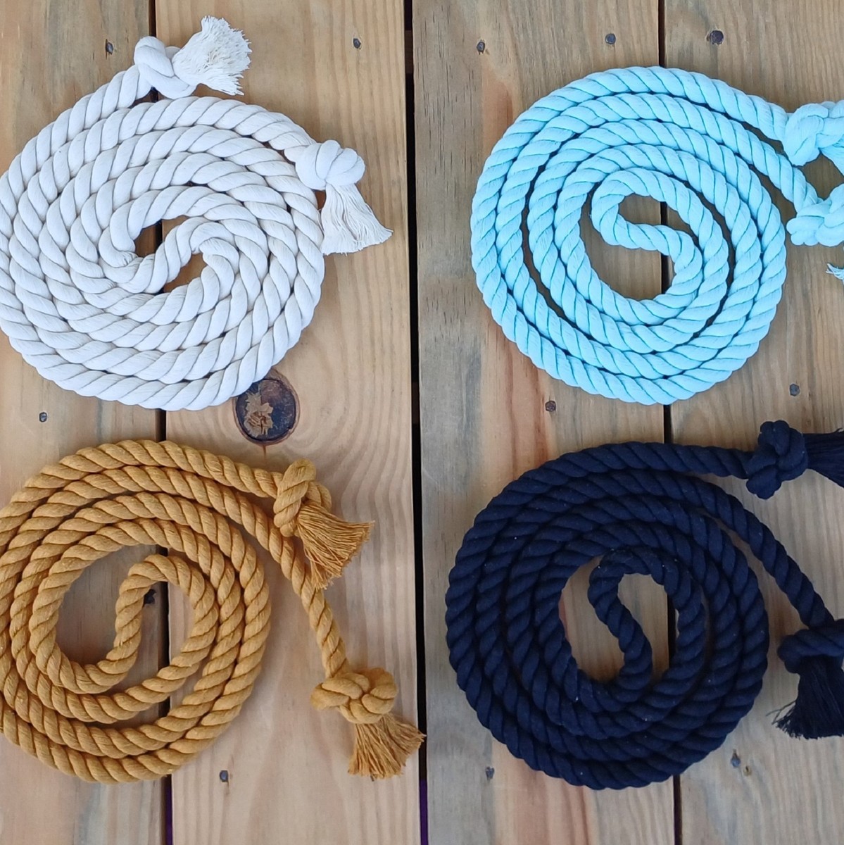 Twisted Cord Belt, Braided Cotton Rope Belts, Macrame Tie  display picture 1