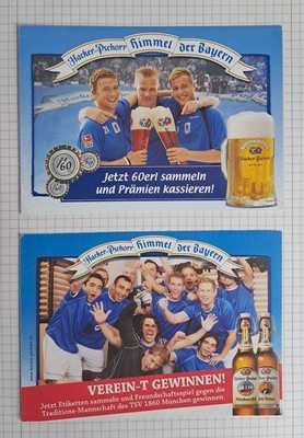 TSV 1860 MÜNCHEN 2 Hacker-Pschorr Werbepostkarten (9)