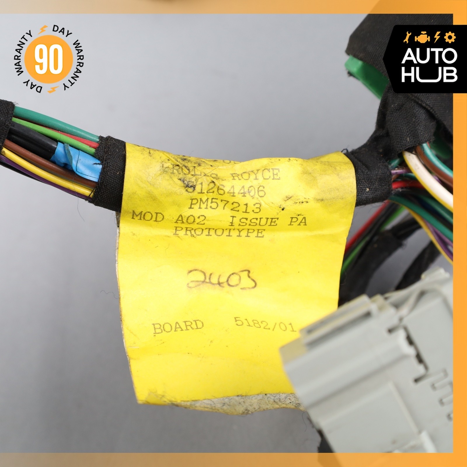 00-02 Bentley Arnage / RR Seraph Front Left or Side Seat Wiring Harness OEM 42k