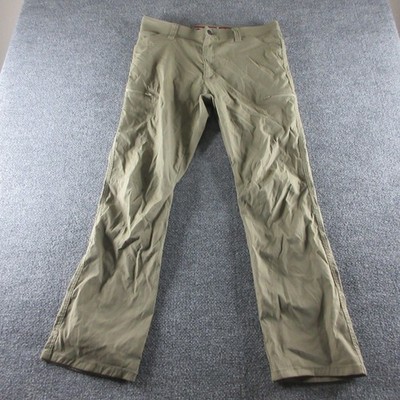 Wrangler ATG Pants Mens 34x30 Beige Nylon Stretch Lightweight Hiking Outdoor