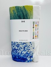 IKEA PS 2026 Pre-cut fabric, white/multicolor big pattern, 59x118" - NEW