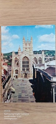 Postkarte Bath Abbey The West Front The splendid West Front ungel_