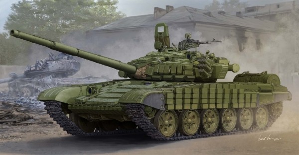 Trumpeter 05599 RUSSIAN T-72B/B1 MBT WITH KONTAKT-1 REACTIVE ARMOR 1:35 Kit - Bild 2