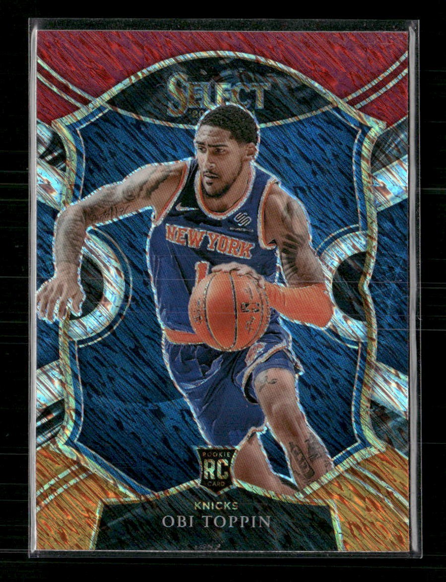 2020-21 Panini Select Obi Toppin RC Red White Orange Shimmer #68