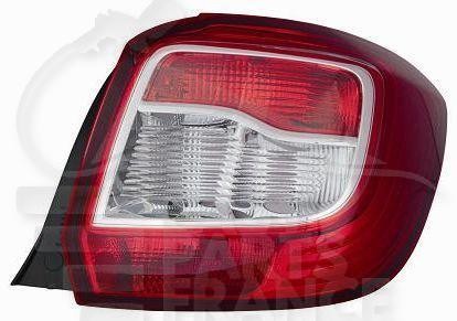 Feu arrière-droit blanc/rouge Dacia Sandero idéal pour réparation
