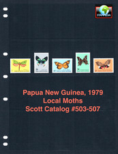 $2.25 Scott Value - 1979 PAPUA NEW GUINEA Moths Butterflies CV MNH NH UMM