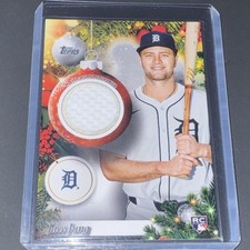 Topps 2025 Holiday Mega Relic Rookie Jace Jung PR-JJU Tigers Baseball