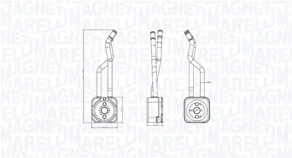 OIL COOLER ENGINE OIL 350300003800 FOR SKODA OCTAVIA/Combi VW GOLF/VAN/IV 1.4L - Image 2 of 4