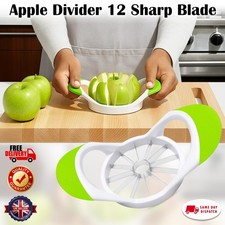 Apple Slicer Corer Cutter 8 & 12 Wedges Slice Blades Stainless Steel Ultra Sharp