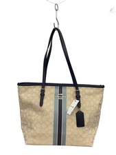 COACH Bag Canvas Beige F39043