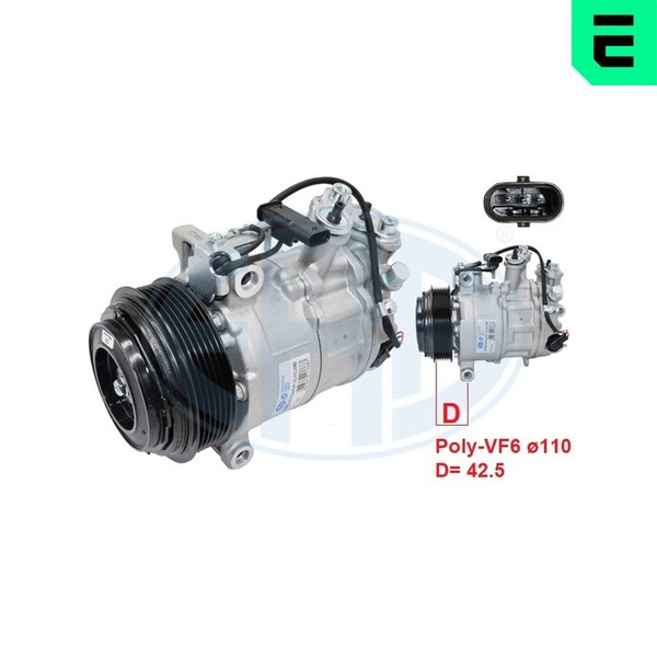 Era Kompressor Klimaanlage 670199 12V FüR Mercedes Klasse W205 C205 A205 Glc Cls-image