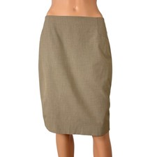The Limited Collection Tan Khaki Pencil Skirt Size 6 Stretch Professional Knee