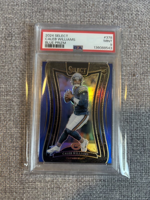 2024 Panini Select Caleb Williams /99 Blue Prizm Suite Level Rookie PSA RC