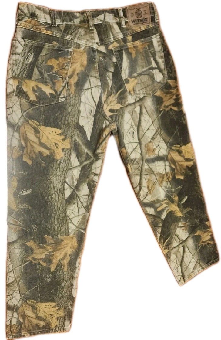 Men's 32x29 Camo Double Knee Realtree Hardwoods Pants Vintag