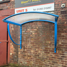 Wall Mounted Canopy Shelter Steel Polycarbonate Roof Bike Storage Smoking Area