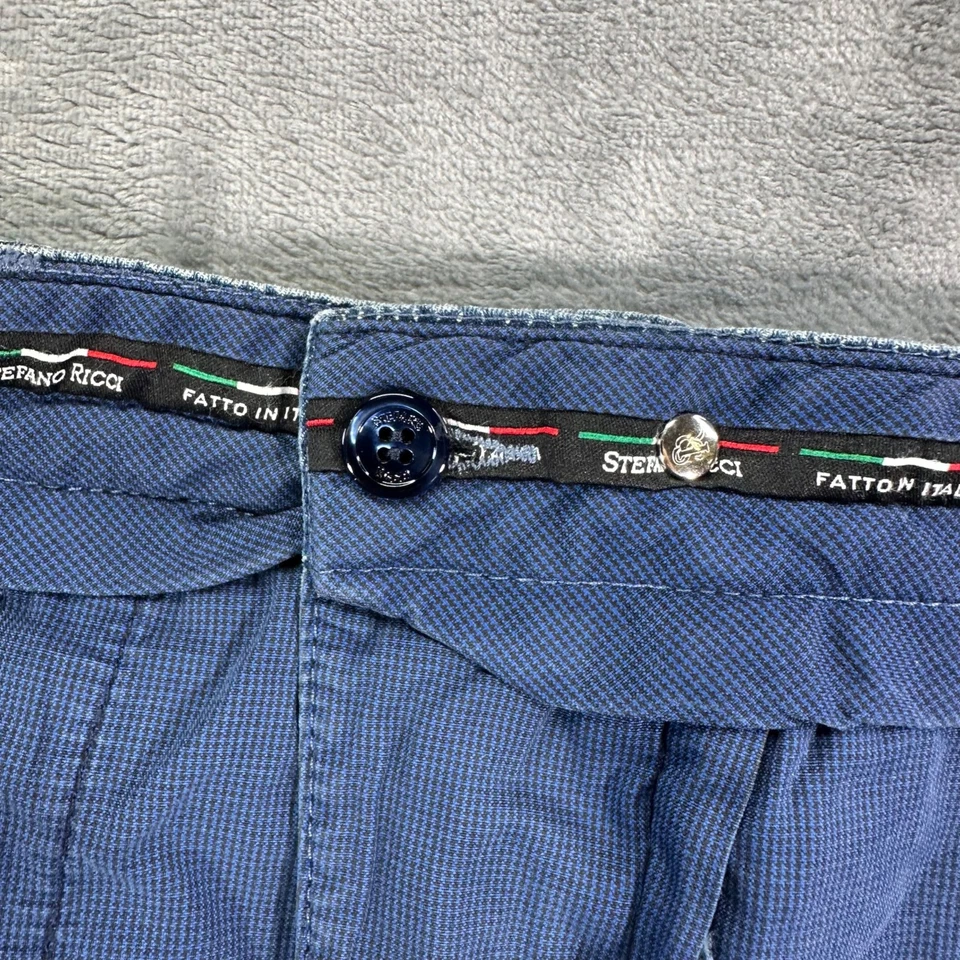 Мужские прямые джинсы Stefano Ricci 40 цвет синий средняя вареная ткань - Изображение 4 из 4