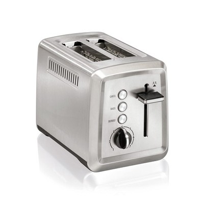 Hamilton Beach 2 Slice Toaster with Extra-Wide Slots, Bagel Setting, Toast Bo...
