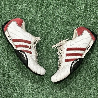 Rare ADIDAS GOODYEAR Shoes Driver Racing Adiracer Low White  display picture 3