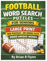Football Word Search FOR Seniors: 100 Large Print