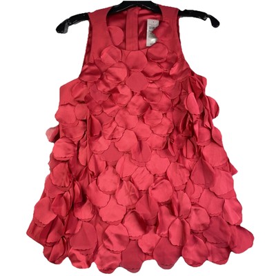 NWT Ann Taylor Loft Sleeveless Tank Top Women s 6P Red Petals Party MSRP $88