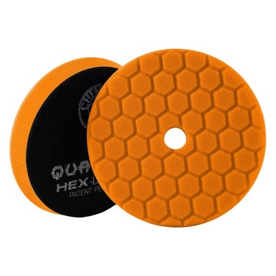 Quantum Hex-Logic 5-1/2'' Foam Orange Medium Hook-and-Loop Buffing Pad