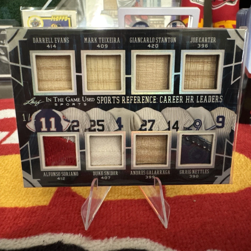 BENCH STANTON CARTER SNIDER 2024 Leaf In The Game Used Sports Reference HR /2 — 第 2/4 张图片