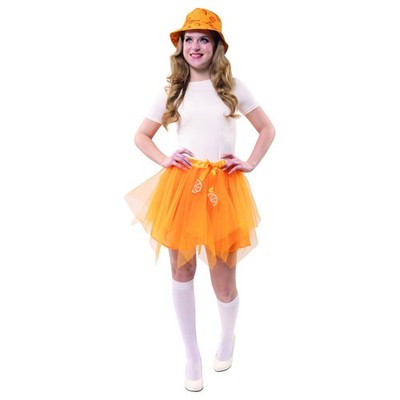Damen Kostüm Spritz Cocktail Aperetiv 2tlg. mit Hut Getränke Karneval Fasching