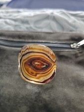Large Costume Jewellery Ring Tigers Eye