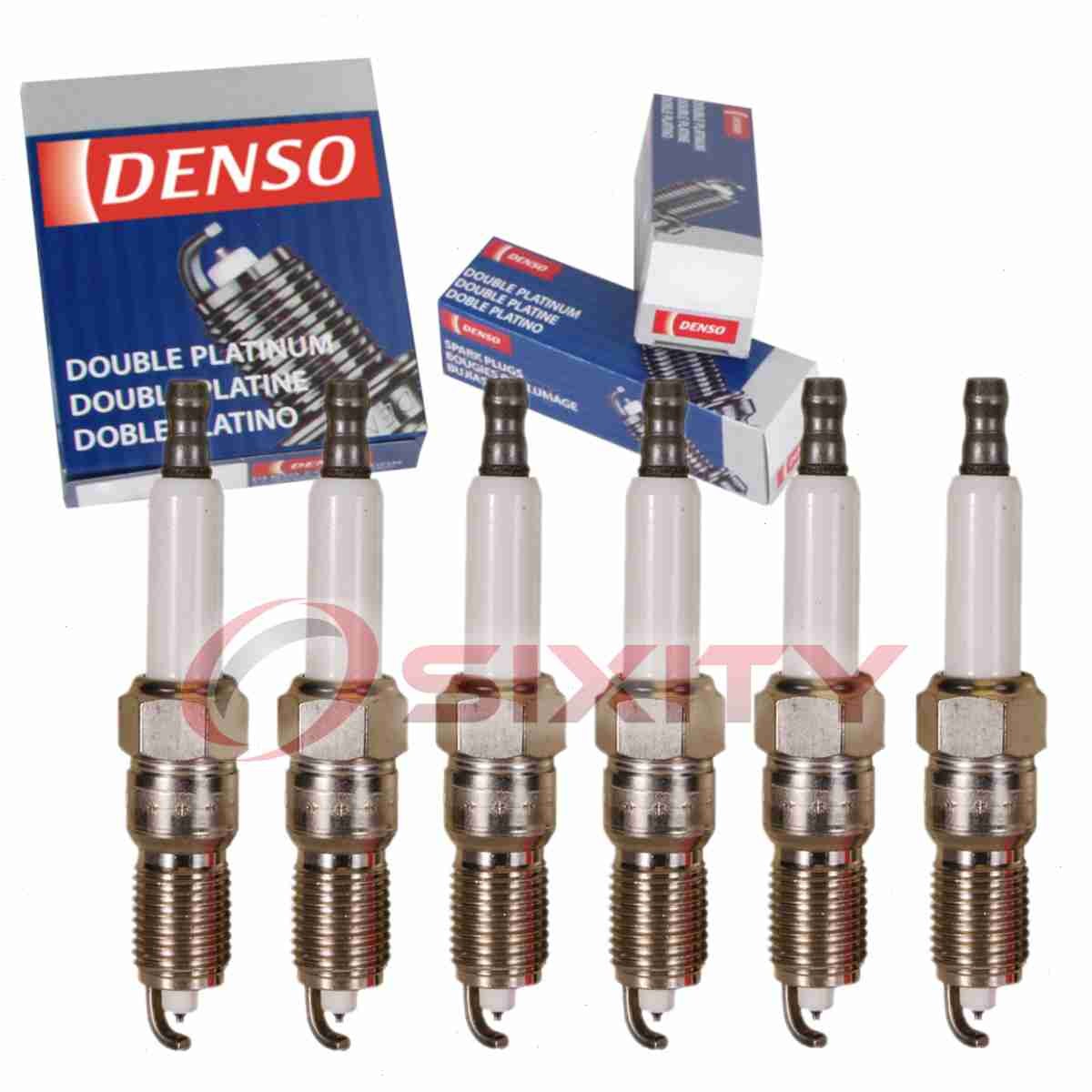 6 pc Denso Platinum Long Life Spark Plugs for 1990-1997 Mercury Cougar 3.8L ct