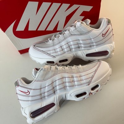 Nike Air Max 95 OG White University Red Men's Size 10.5 White Sneakers