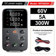 Wanptek Adjustable Laboratory DC Power Supply 30V 5A 10A 60V 5A 120V3A Lab Bench