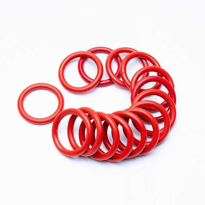 Lebensmittelecht O Ring Rot Silikon 2.4 mm Stärke OD 6-180mm Dichtring O-Ringe
