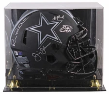 Cowboys (4) Aikman, Smith +2 Signed Eclipse F/S Speed Proline Helmet W/ Case BAS